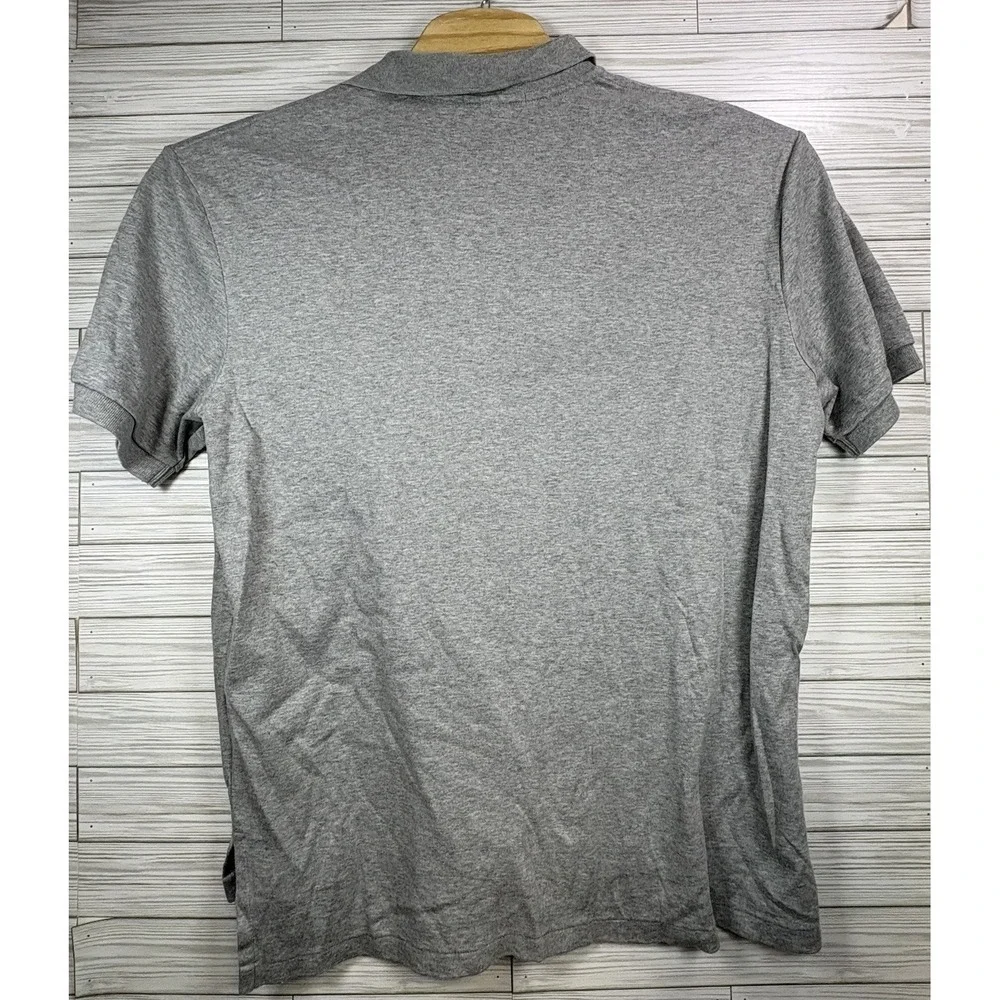 Ralph Lauren Men's Short Sleeve Button Polo Shirt Size XL Soft Cotton Grey‎ Golf